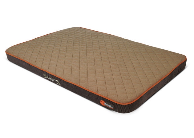 Thermal Pet Mattress - Brown & Tan