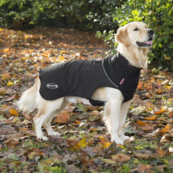 Thermal Reflective Dog Jacket - Black Dog Jacket Scruffs® 